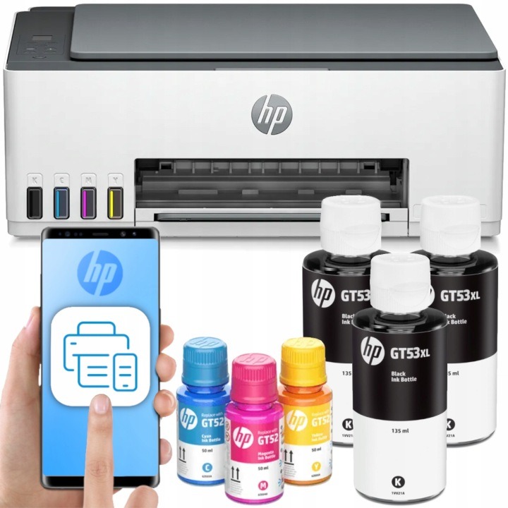 All In One Printer Hp Smart Tank 580 Print Scan Wifi Inks