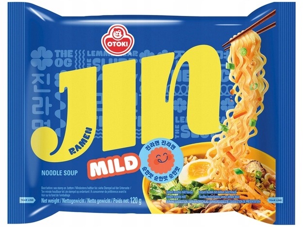Ottogi Mild Soup Jin Ramen Mild Pasta Instant 120g