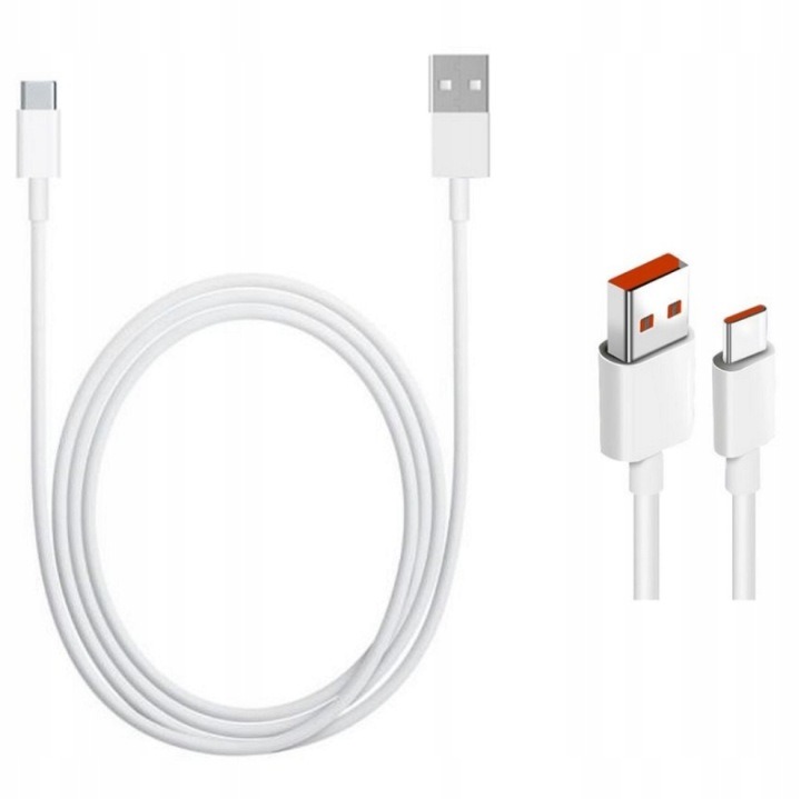 Ultra Fast Original Cable Xiaomi 120W Usb Type C 6A 1M White