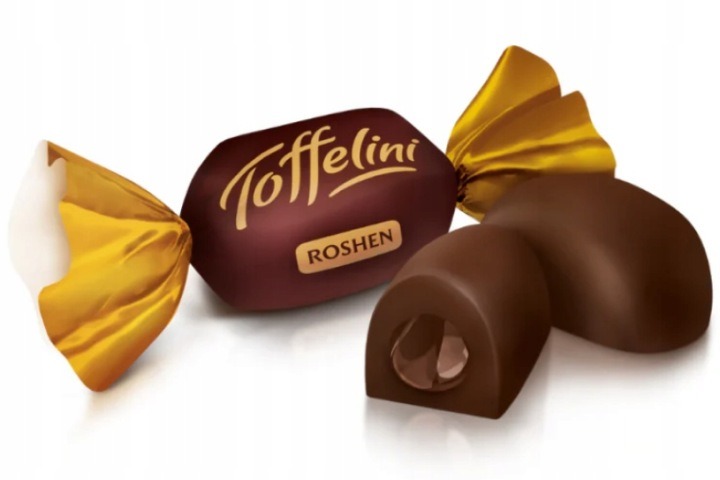 Toffelini Roshen Chocolate Candy Toffee With Chocolate Filling 1kg
