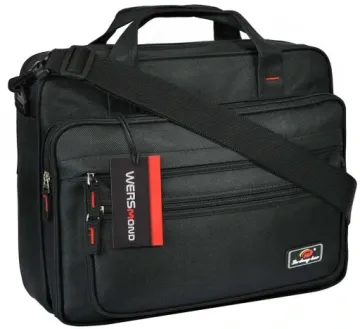 Men's Bag Black For Documents Shoulder Folder For Work Light With